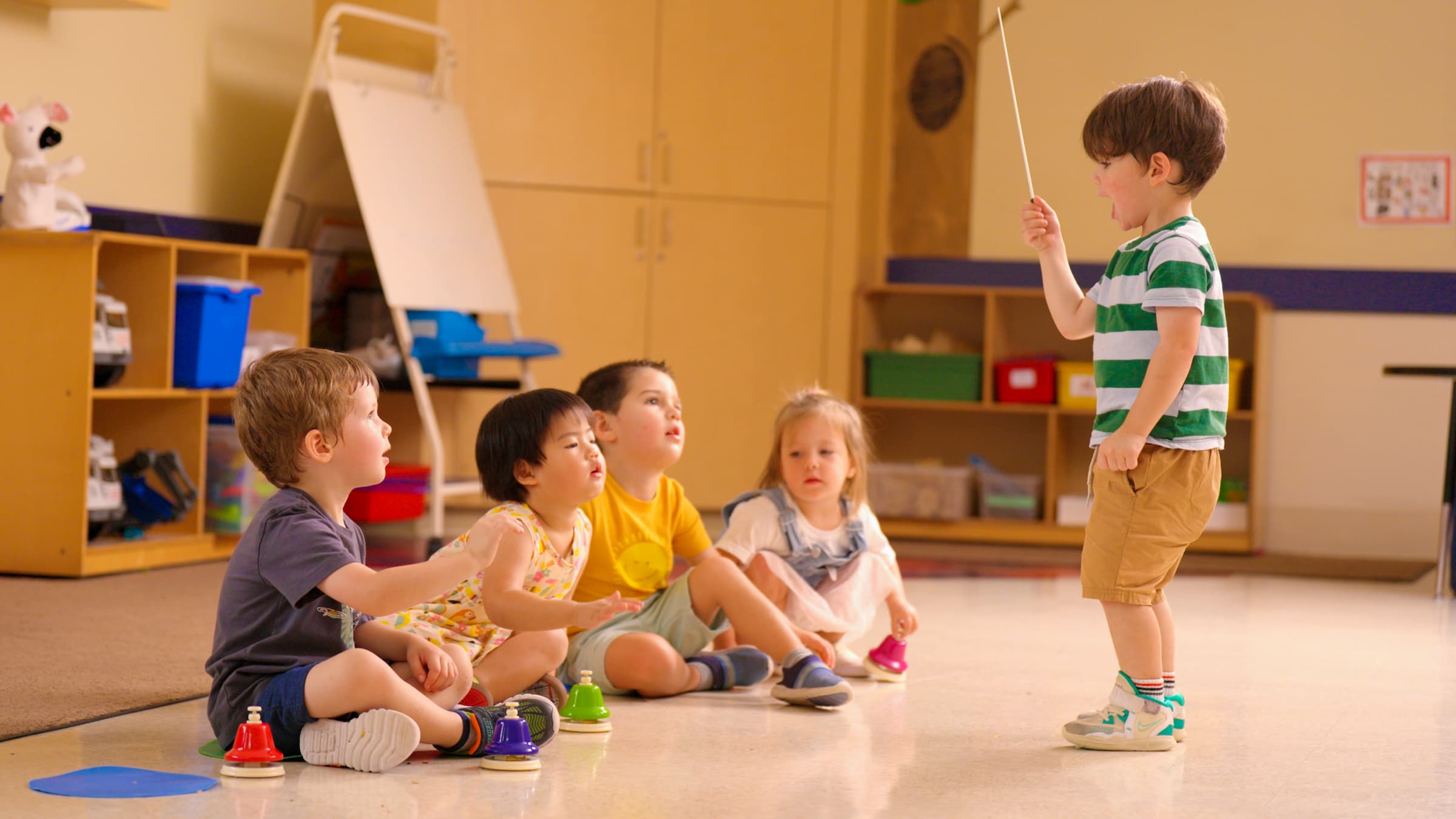 kids having fun with music